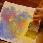 shaving cream paint