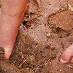 muddy kids feet