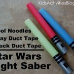lightsaber from pool noodles