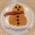 snowman pancakes
