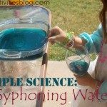 syphoning experiment with water