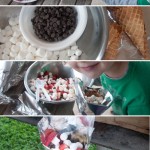 Campfire food smores Cones