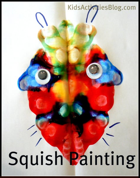 Squish monster painting