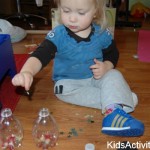 Little girl with craft project