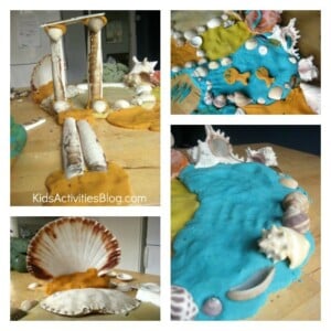ocean-play-dough collage