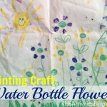 painting craft water bottle flowers
