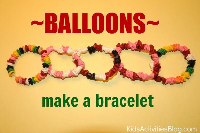 balloons make a bracelet