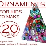 20+ Ideas of Christmas Ornaments your Kids can make this holiday season.