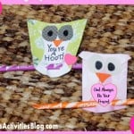 Owl Valentines Day cards that kids can make