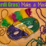 Kids can make a mask for Mardi Gras