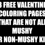 Valentine Day Coloring pages