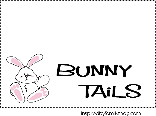 Free Printable for Bunny Tails Easter Treats {Kids Can Make}