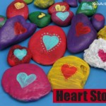 Kids can share the love this Valentine's Day with heart stones