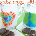 Decorate mugs with Kids Art {Sharpie on a mug}