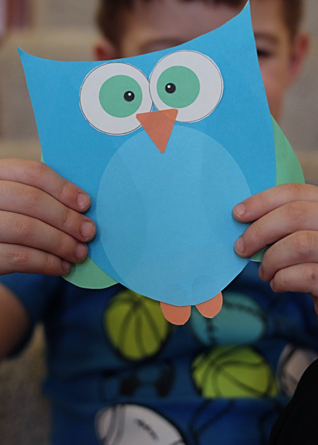 Super Cute Printable Owl Craft Choose Pink Or Blue 