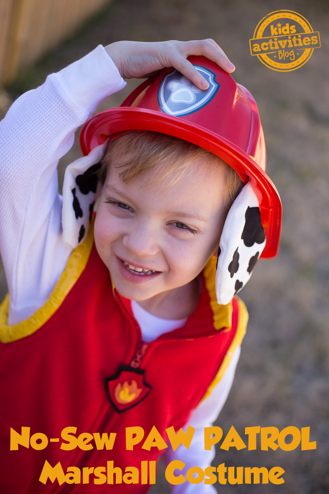No Sew PAW Patrol Marshall Costume No Sew PAW Patrol Marshall Costume