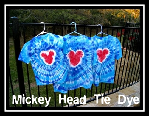 How To Make Mickey Mouse Tie Dye Shirts Kids Activities Blog