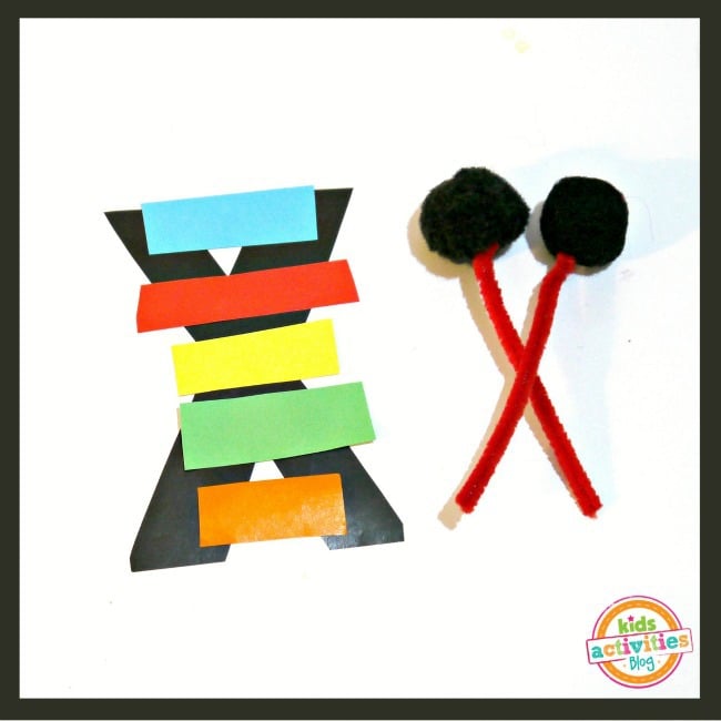 x is for xylophone craft