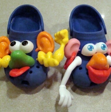 blue potatocrocs