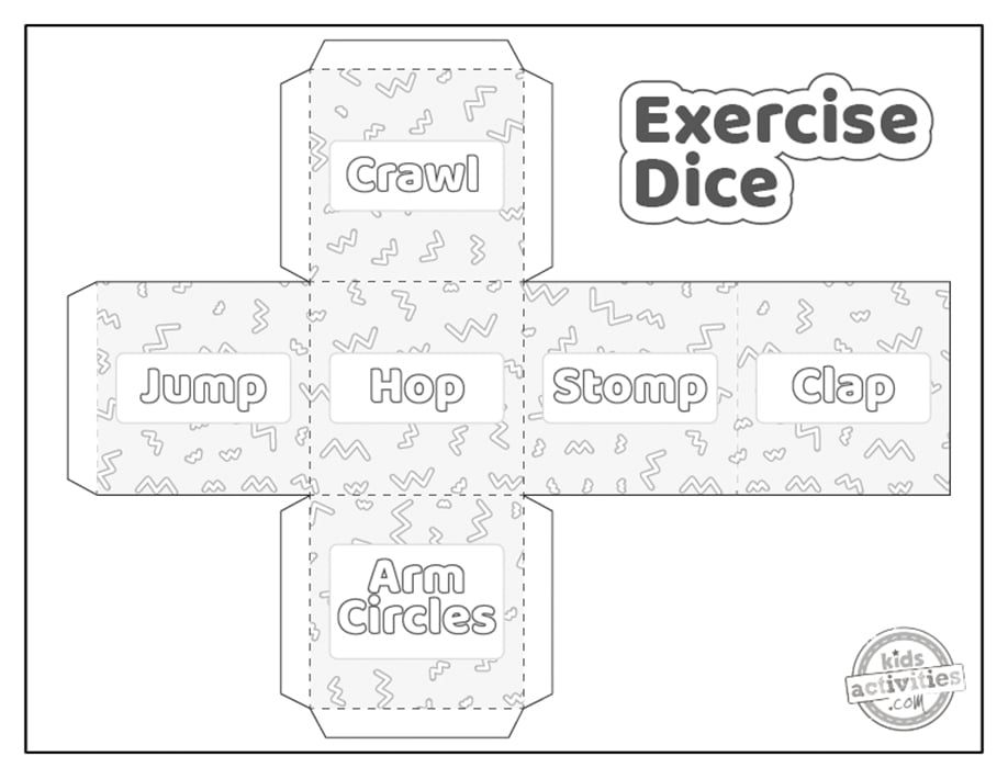 Gross Motor Skills for Preschoolers Exercising Dice Kids Activities Blog