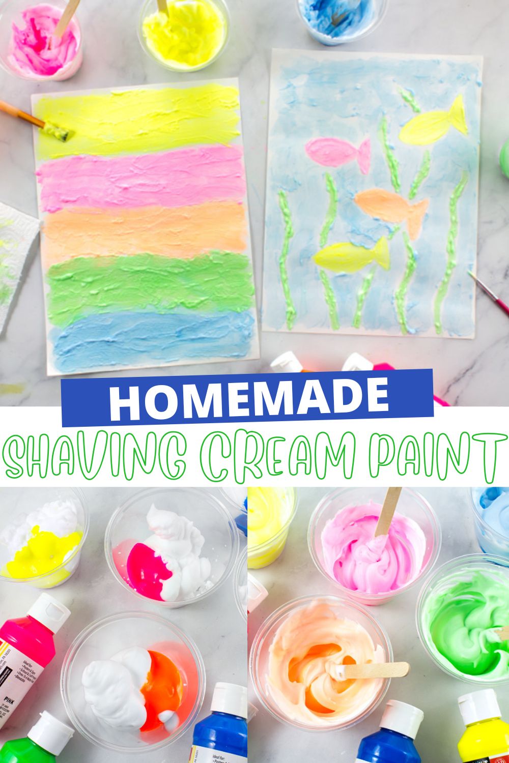 How to Make Homemade Shaving Cream Paint for Kids Kids Activities Blog
