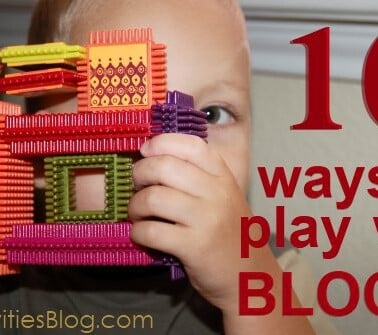 building blocks with kids