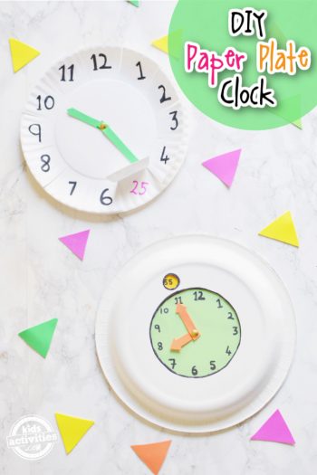 DIY Paper Plate Clock Craft for Kids Learning How to Tell Time |Kids ...