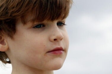 boy looking skeptical