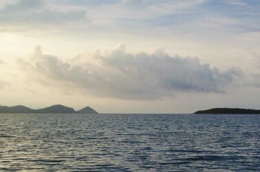 deserted island view