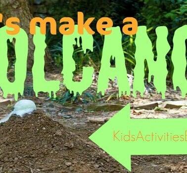 lets make a volcano for kids