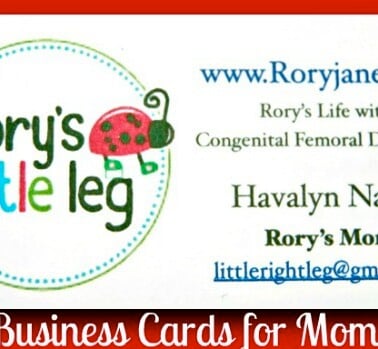 mommy business card