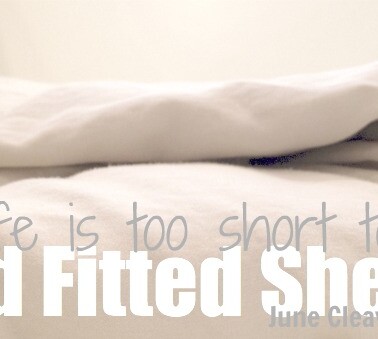 life is too short to fold fitted sheets