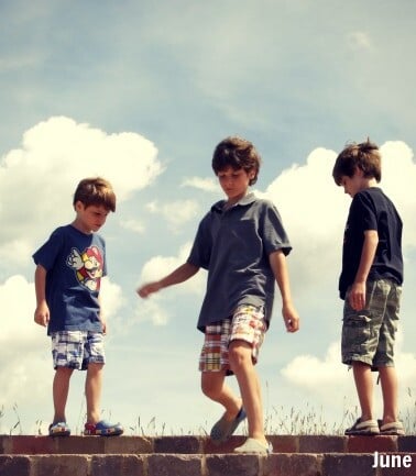 boys in mountain air