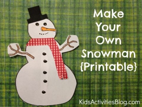 Let's Build a Snowman! Printable Paper Craft for Kids | Kids Activities ...