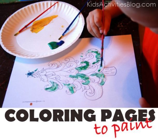 Paint These Pages For A Christmas Craft With Pizzazz Kids Activities Blog