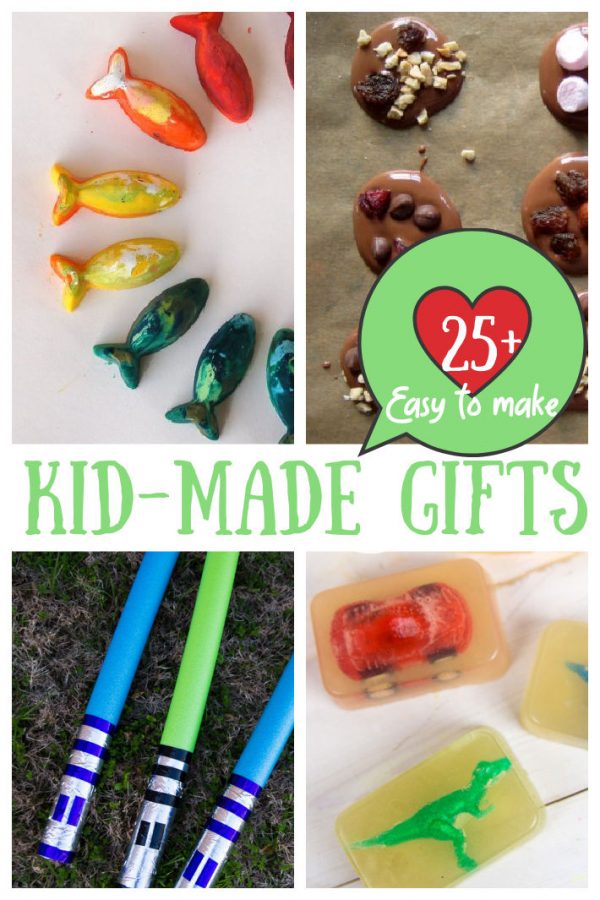 25+ Easy Homemade Christmas Gift Ideas Kids Can Make & Give | Kids ...