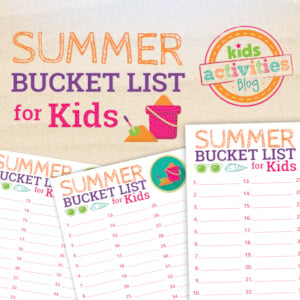 Summer Bucket List for Kids Ideas with Free Printable | Kids Activities ...