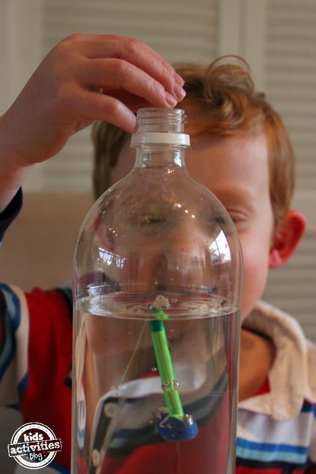 Air pressure experiments with water - Fun preschool science