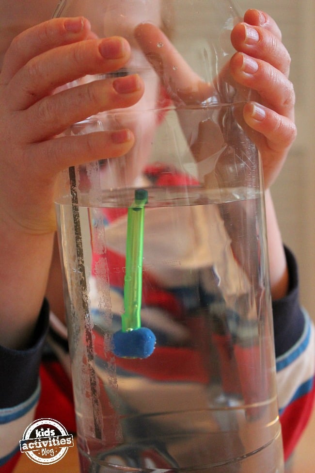 how to demonstrate air pressure with a water bottle for kids