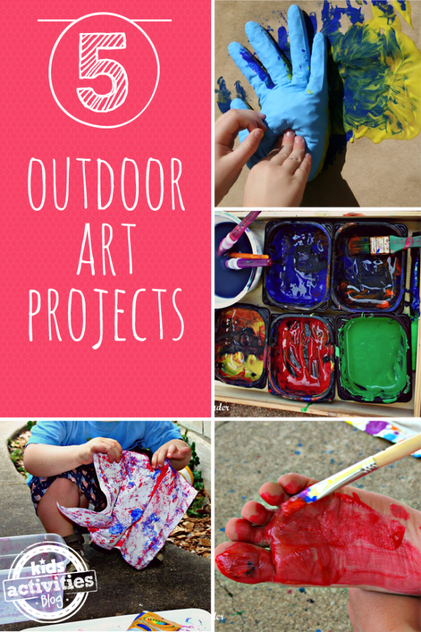 5 {Outdoor} Kids Art Projects Kids Activities Blog