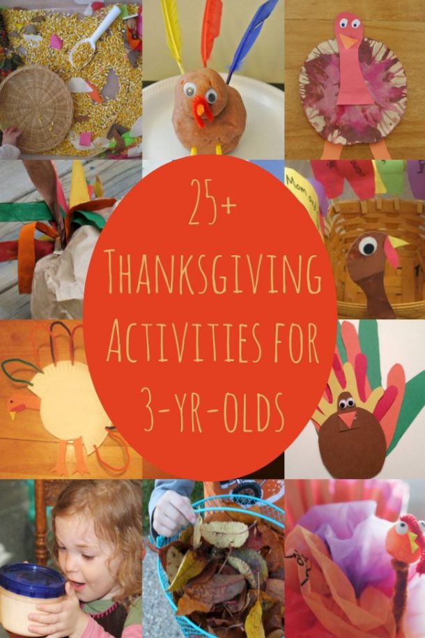 25+ Fun Thanksgiving Crafts &amp; Activities for 3 Year Olds | Kids ...