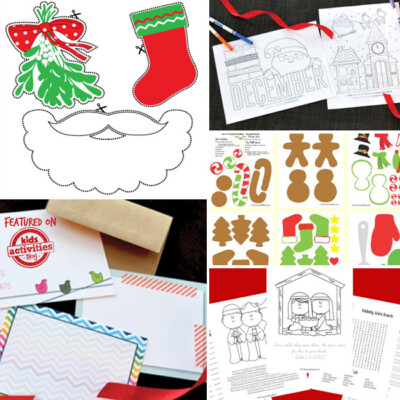 101 Free Christmas Printables (Coloring, Crafts, Worksheets) • Kids ...