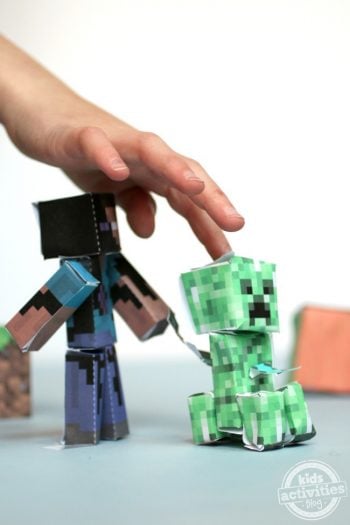 Printable Minecraft 3D Paper Crafts for Kids |Kids Activities Blog