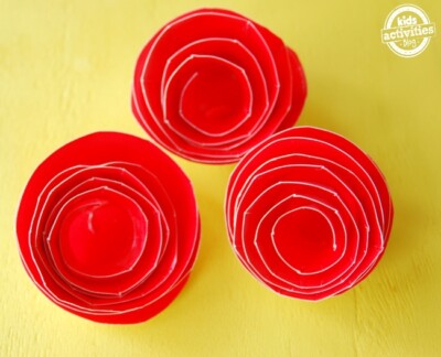 How to Make Paper Plate Flowers - Easy Rose Craft | Kids Activities Blog