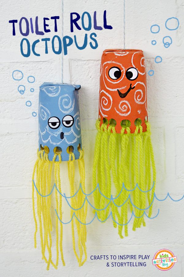 Toilet Roll Octopus Craft For Kids - Wiggly Octopus Friends | Kids ...