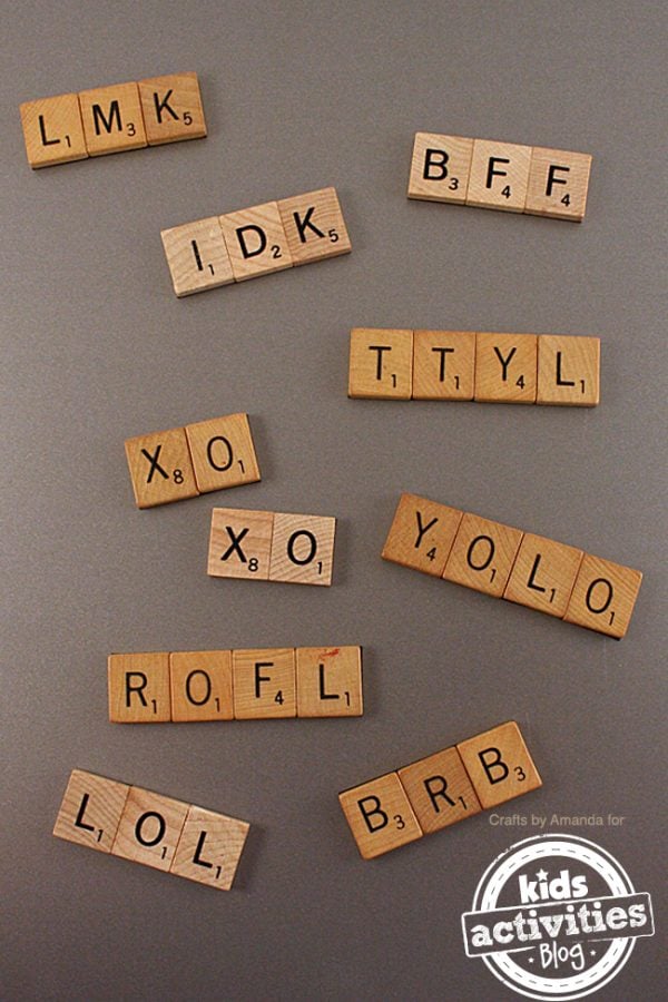 Scrabble Tile Craft Acronym Kids Activities Blog