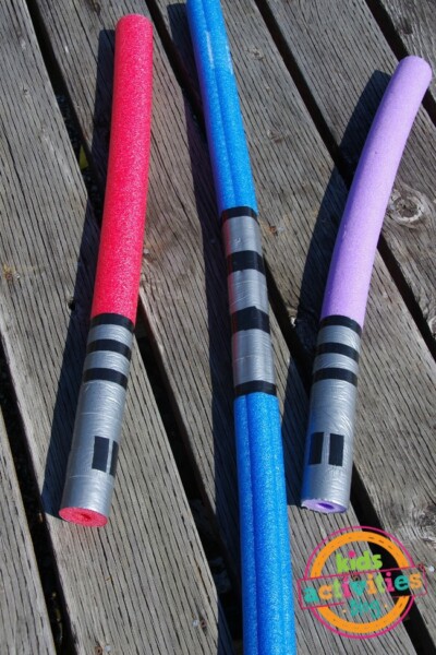 Easy & Fun DIY Pool Noodle Lightsabers | Kids Activities Blog