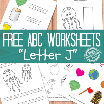 Free Letter J Worksheets For Preschool & Kindergarten | Kids Activities ...