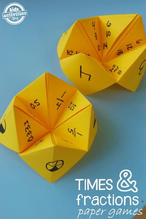 Fortune Teller Math Games for Kids to Practice Math Skills Kids