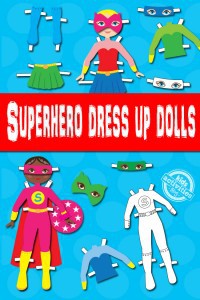 Free Printable Superhero Dress Up Paper Dolls [Girl Version] | Kids ...